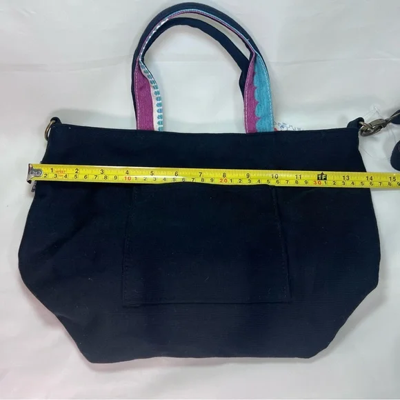 Mis zapatos Shoulder Tote 2WAY Bag Kimono Black Japan Women Brand New